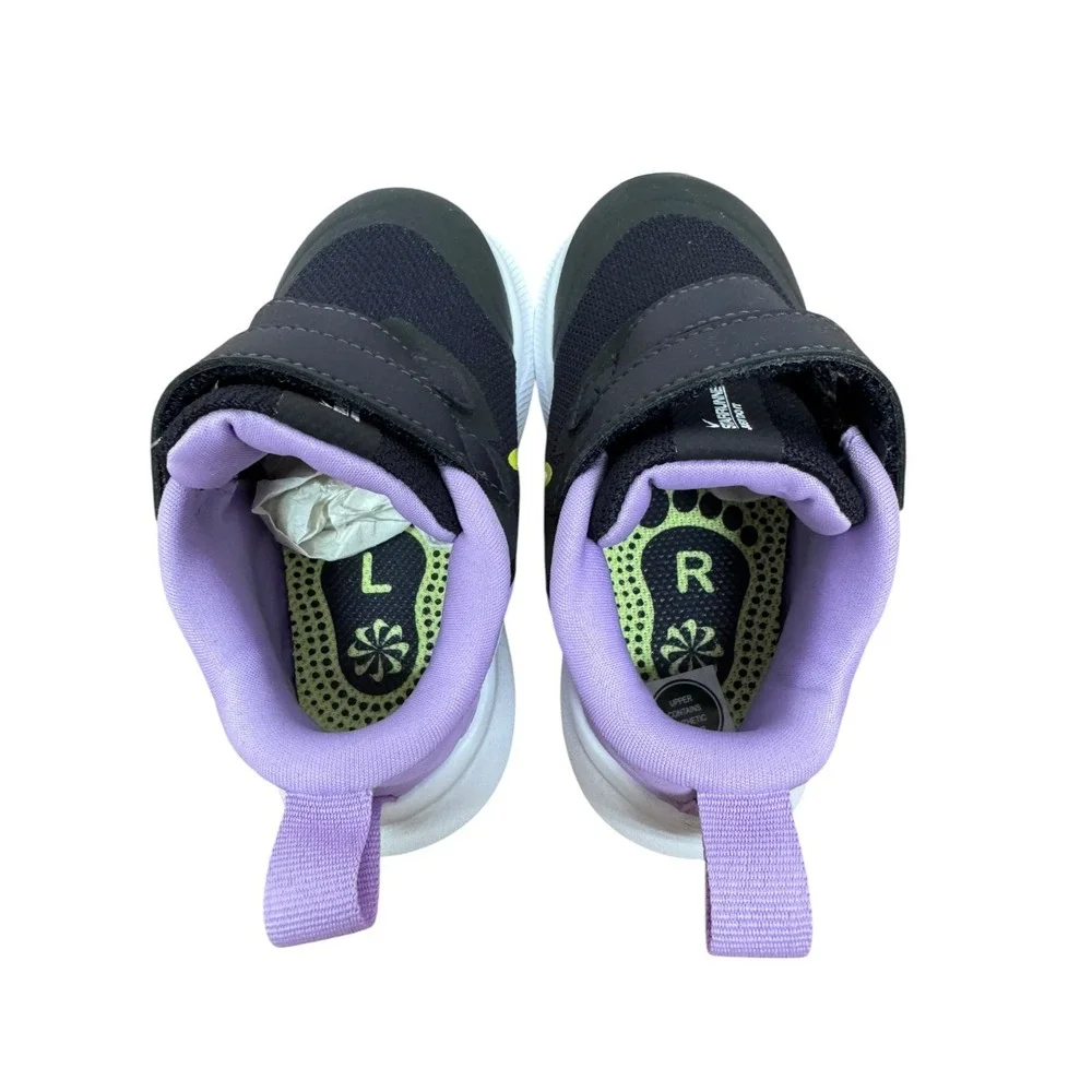 Nike‎ Star Runner Size 6C Black Lilac Sneakers NEW Girls shoes Da2778-500